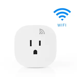 Outlet soket plug wifi pintar AS UK mini, kontrol aplikasi Alexa rumah Google Tuya 110V-240V