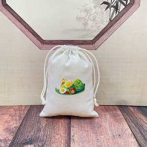 Wholesale Customized logo 10*15cm Jewelry <b>Bag</b> Cotton Canvas Jewelry Pouch <b>Small</b> Cotton Pouch - Product Image 5