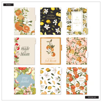 Carnet à couverture rigide en cuir et papier personnalisé 2026 avec reliure à feuilles mobiles – Option cadeau – Agenda quotidien/mensuel et livre de recettes