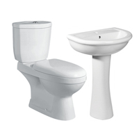 Ensemble WC Lavabo Céramique Chine Deux Pièces pour Salle de Bain