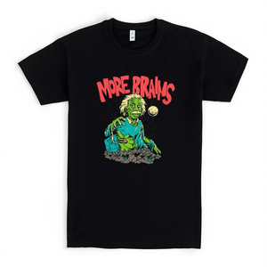 Camiseta More Brains Zombie negra unisex para adultos talla M - Product Image 2
