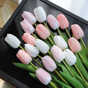 Venta Directa de Fábrica, Comercio Exterior Transfronterizo, Mini Tulipanes Artificiales para Decoración del Hogar, Sala de Estar y Bodas - Product Image 1