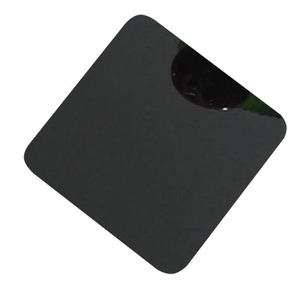 Stainless Steel Plate 304 <b>Mirror</b> Finish 2B Surface Black Color <b>Square</b> Shape Decorative Building Material - Product Image 1