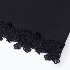 Abito da donna Thousand <span class=keywords><strong>Yan</strong></span> in triacetato al 63% con patchwork in pizzo, senza maniche, dritto, traspirante, resistente alle pieghe - Product Image 5