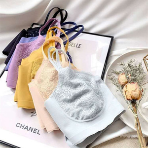 Reggiseno da donna di nuovo Design coppa sottile <span class=keywords><strong>con</strong></span> <span class=keywords><strong>ferretto</strong></span> in pizzo floreale moda coppa profonda <span class=keywords><strong>fascia</strong></span> lunga che raccoglie reggiseno di grandi dimensioni - Product Image 3