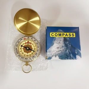 In Stock Hot Sale Copper <strong>Compass</strong> Retro Pocket <strong>Watch</strong> <strong>Compass</strong> Outdoor Mountaineering Multi-functional Luminous <strong>Compass</strong> <strong>with</strong> Cover - Product Image 6