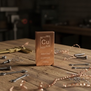 Barre carrée en cuivre pur à 99,9 % de haute pureté, 1 kg |   pour la collection de cadeaux et la fabrication d'artisanat - Product Image 4