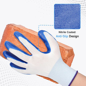 Guantes de Trabajo de Nitrilo GLOVEMAN, Guantes de Protección de Seguridad con Recubrimiento de Nitrilo, Agarre Firme, para Trabajo, Jardinería, Pesca - Product Image 2