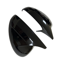 Dongfeng Peugeot 308 Couverture de rétroviseur en fibre de carbone noir brillant personnalisé Bullhorn Type d'adhésif modifié Kit de carrosserie