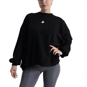 Sweat-shirt décontracté pour femmes grandes tailles, fermeture éclair 1/4, imperméable, écologique, séchage rapide, logo personnalisé, coton, polyester, polaire - Product Image 1