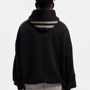 Sudadera <span class=keywords><strong>con</strong></span> Capucha Personalizada al por Mayor <span class=keywords><strong>con</strong></span> Logotipo, 100% Algodón, 420 g/m², Sudadera <span class=keywords><strong>con</strong></span> Capucha para Hombre, <span class=keywords><strong>Tres</strong></span> Rayas, Estilo Urbano, Felpa Francesa, Sudadera <span class=keywords><strong>con</strong></span> Capucha Lisa y Pesada - Product Image 3