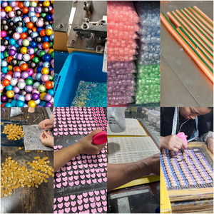 Hồng anh đào hoa cánh hoa Polymer đất sét lát cho hàng thủ công làm Slime Filler phụ kiện Valentine ngày DIY Nail Art trang trí - Product Image 4