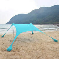 Tente de plage, abri pare-soleil, auvent en toile Wind Valley, tente de fête colorée en lycra pour festival Trance