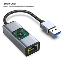 Adaptador BENFEI USB A/C a RJ45, Nuevo Adaptador de Red LAN Ethernet de 100 Gigabits USB 2.0
