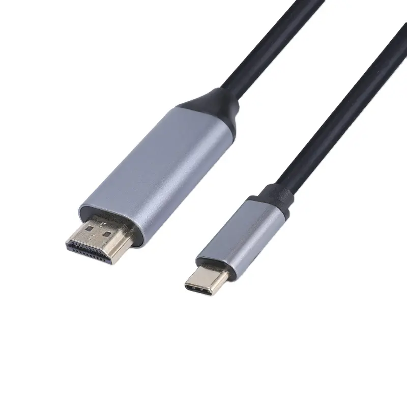Adaptor HDTV 4K 60HZ USB 3.1 USB-C Tipe C Ke HDMI, Hubungkan Ponsel Ke Kabel TV