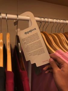 Embossed <b>Paper</b> Clothing Hang Tag Custom Brand Swing Tag for Fashion Garment Accessories - Product Image 5