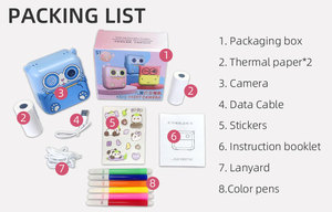 Imprimante photo instantanée sans fil pour enfants, <span class=keywords><strong>mini</strong></span> imprimante de poche 58 mm BT thermique, imprimante numérique pour enfants, usage domestique et professionnel - Product Image 4