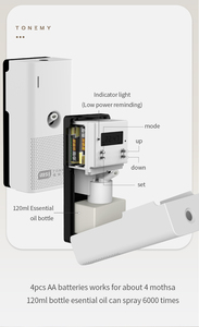 Tùy chỉnh Mini không gian nhỏ Pin máy mùi hương phòng hương thơm tinh dầu phun khuếch tán - Product Image 3