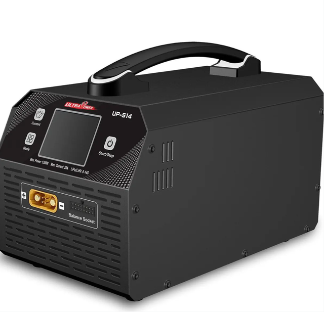Ultracpower UP-S14 1300W Smart Balance Charger 28A 6-14S AC Port Long-Range UAV Fixed Wing Drone Electric Tool Metal