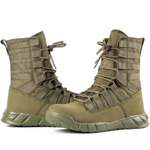 Botas de Combate Ligeras TSP Verdes con Suela de PU, Botas de Lona - Product Image 2