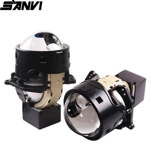 Sanvi New Arrival 3 Inch A8L+ Bi LED Projector Len Headlight Laser Headlight 12V 5500K Super Brightness Motorcycle LED Headlight - Product Image 1