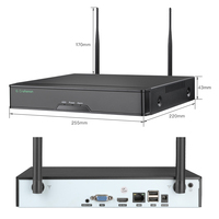 GW-TFD-M5X-K4 GC 5MP IP67 système de caméras WIFI extérieures Kits NVR sans fil ensemble de sécurité à domicile reconnaissance de détection de visage en Stock