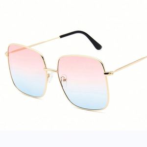 Gafas de Sol Cuadradas Grandes de Metal con Logotipo Personalizado, Novedades de Moda, Protección UV400 para Mujer - Product Image 4