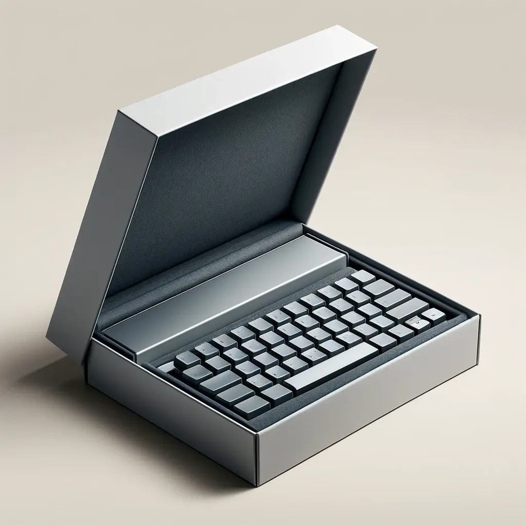 Tastiere in cartone rigido di fascia alta stampate personalizzate che confezionano accessori per computer di prodotti elettronici tastiere regalo in carta