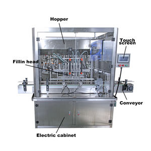 Máquina automática de llenado de salsa de pasta líquida, máquina embotelladora de agua para planta de fabricación, línea de producción, máquina de llenado de botellas de latas - Product Image 2