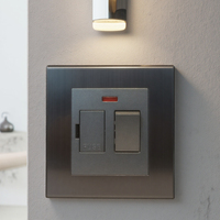 MGA Nouveau Design Populaire Vente en Gros Personnalisable Gris Noir Haute Norme 5A Interrupteur Double Pôle avec Fusible pour Utilisation à Domicile et Bureau