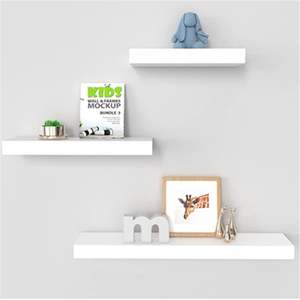 Kệ Treo Tường Nổi Hiện Đại Bộ 3 Gờ Gỗ Gắn Tường Cho Phòng Khách Kệ Gỗ Treo Tường - Product Image 5