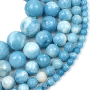 Di alta qualità naturale lucido <span class=keywords><strong>cielo</strong></span> blu pietre branelli della pietra preziosa dei branelli dei monili per monili che fanno (AB1790) - Product Image 3