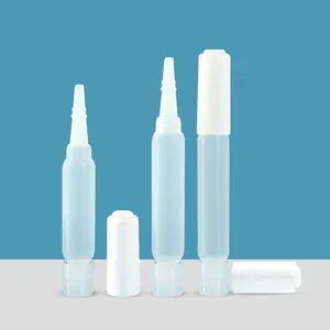 Grafting eyelash glue bottle 1ml 2ml plastic dropper bottles HDPE plastic glue bottle