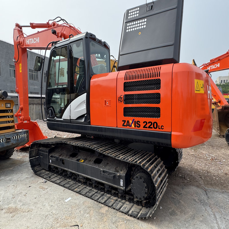 Used Hitachi ZX220LC Excavator 22 Ton Crawler Digger Cab AC Quick