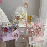 Un Offre Spéciale pliant écologique acétate clair gâteau bonbons chocolat PVC boîte transparente avec poignée