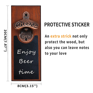 Nam Châm Gắn Tường Bằng Gỗ Bên Trong Catcher Bia Bằng Gỗ Mở Chai Nam Châm - Product Image 3