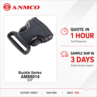 Boucle à dégagement latéral en plastique noir durable de 20 mm pour sacs et accessoires de casque – Approvisionnement direct usine