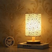Lampe de table à clip avec abat-jour en tissu à LED dimmable, veilleuse tactile, petite lampe de chevet pour chambre à coucher, salon, lecture, bureau