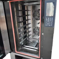 Four de séchage à circulation d'air chaud automatique électrique commercial à 360 degrés four à air chaud rotatif en acier inoxydable