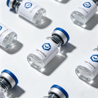 Étiquette personnalisée en vinyle pour petits flacons de 3 ml, résistante à l'eau, réfrigérable, durable, autocollante, avec logo, pour emballage de peptides