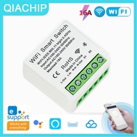 KR2302 EWelink Wifi interrupteur intelligent 110V 220V 1ch 16A relais 2 voies Mini télécommande bricolage lumière interrupteurs intelligents