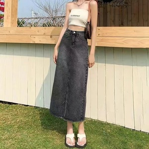 2026 Women Jeans <b>Skirt</b> High Quality Denim <b>Skirt</b> Sexy High Waist Slimming Explosive Slit <b>Wrap</b> Hip Midi Jeans <b>Skirt</b> - Product Image 6