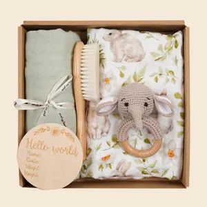 Happyflute Muslin Swaddle chăn 100% hữu cơ tre bông bé Muslin Swaddle chăn bọc