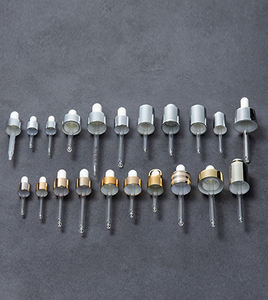 Tapa cuentagotas personalizada de 13mm 13/415 28/410 oro rosa blanco negro con pipeta de vidrio - Product Image 6