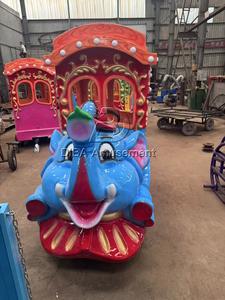 قطار سياحي بدون مسار 16 مقعدًا ركوب قطار كهربائي كبير للأطفال - Product Image 4