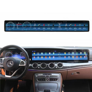 Unità di Controllo con Triplo Schermo da 38,5 Pollici per <span class=keywords><strong>Mercedes</strong></span> E W213 16-20 CLS <span class=keywords><strong>C257</strong></span> 18-20, CarPlay Wireless e Android Auto, Lettore Multimediale GPS - Product Image 1