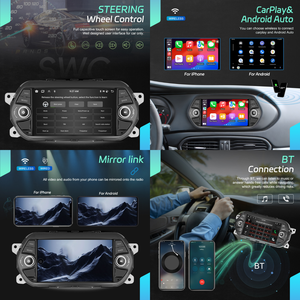 Podofo 7 "Android Car Radio 4 + 64/6 + 128G Carplay inalámbrico y Android Auto GPS Wifi FM RDS BT DVR para <span class=keywords><strong>FIAT</strong></span> TIPO EGEA 2015-2017 - Product Image 2