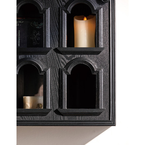 <span class=keywords><strong>Étagère</strong></span> suspendue <span class=keywords><strong>murale</strong></span> <span class=keywords><strong>vintage</strong></span> <span class=keywords><strong>Étagère</strong></span>s décoratives de salon modernes <span class=keywords><strong>Étagère</strong></span>s d'affichage murales Armoire de rangement en bois flottante - Product Image 4