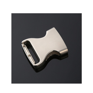 Adjustable Alloy Buckle 32mm Silver <b>Black</b> For Pet <b>Harnesses</b> Backpacks Webbing Hardware Safety Buckles - Product Image 3