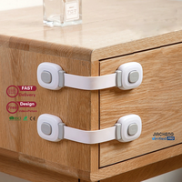 Verrou de sécurité pour bébé de haute qualité, adhésif, pour armoire, tiroir, protection des tout-petits, multi-usages